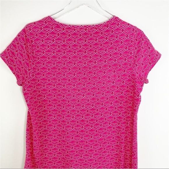 Vineyard Vines Size S Pink Whale Tail Print T-Shirt Dress NWOT - Picture 7 of 12